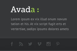 Avada Footer